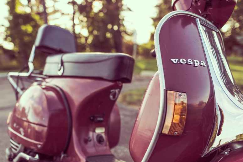 italian vehicle driving motor scooter